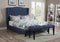 Faye Eastern King/Queen Bed, Blue Linen